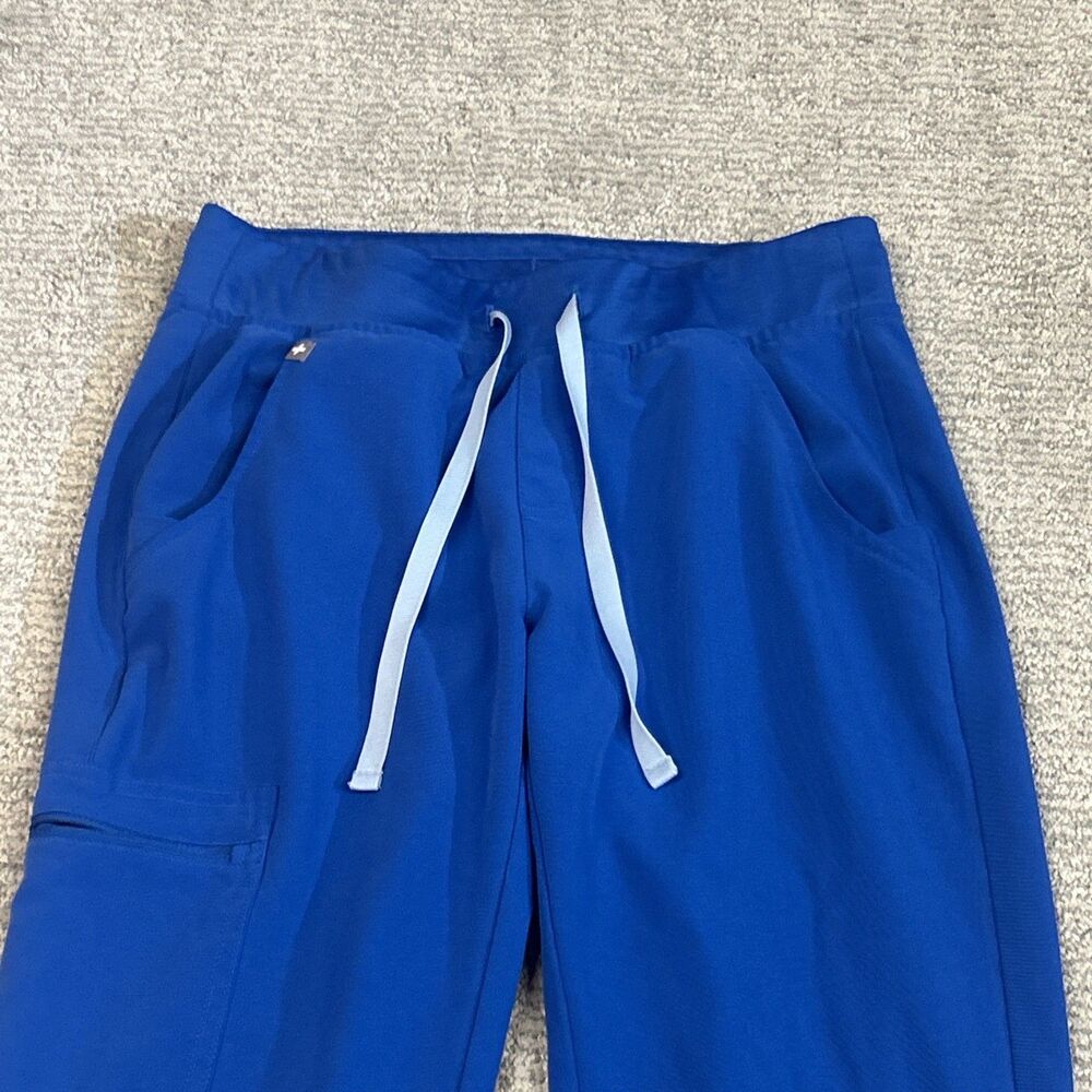 Figs Zamora Jogger Scrub Pants XS Royal Blue Hospital Dental Medical Nurse - Picture 2 of 9